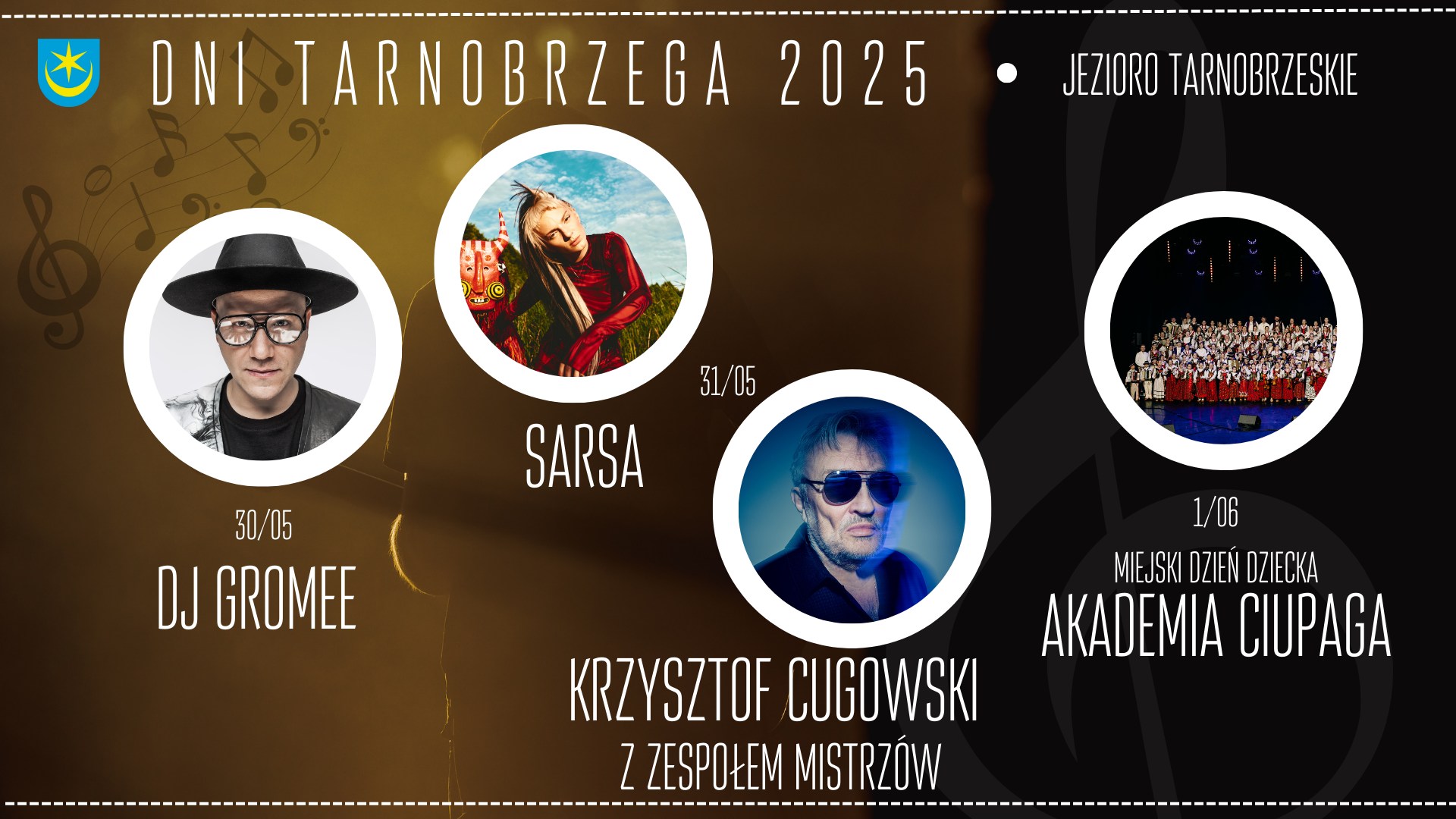 Dni Tarnobrzega 2025 - DJ Gromee, Sarsa, Krzysztof Cugowski i Akamedia Ciupaga nad Jeziorem Tarnobrzeskim
